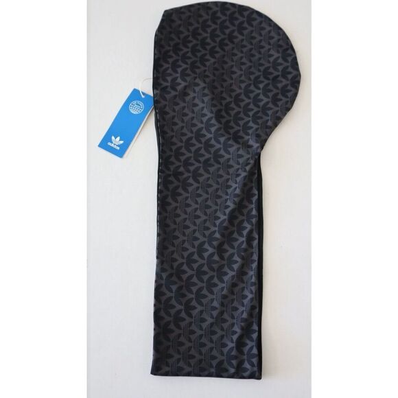 Adidas HS5398 Womens O/S Black Trefoil Monogram Reversible Swim/Beach Turban - Picture 1 of 6